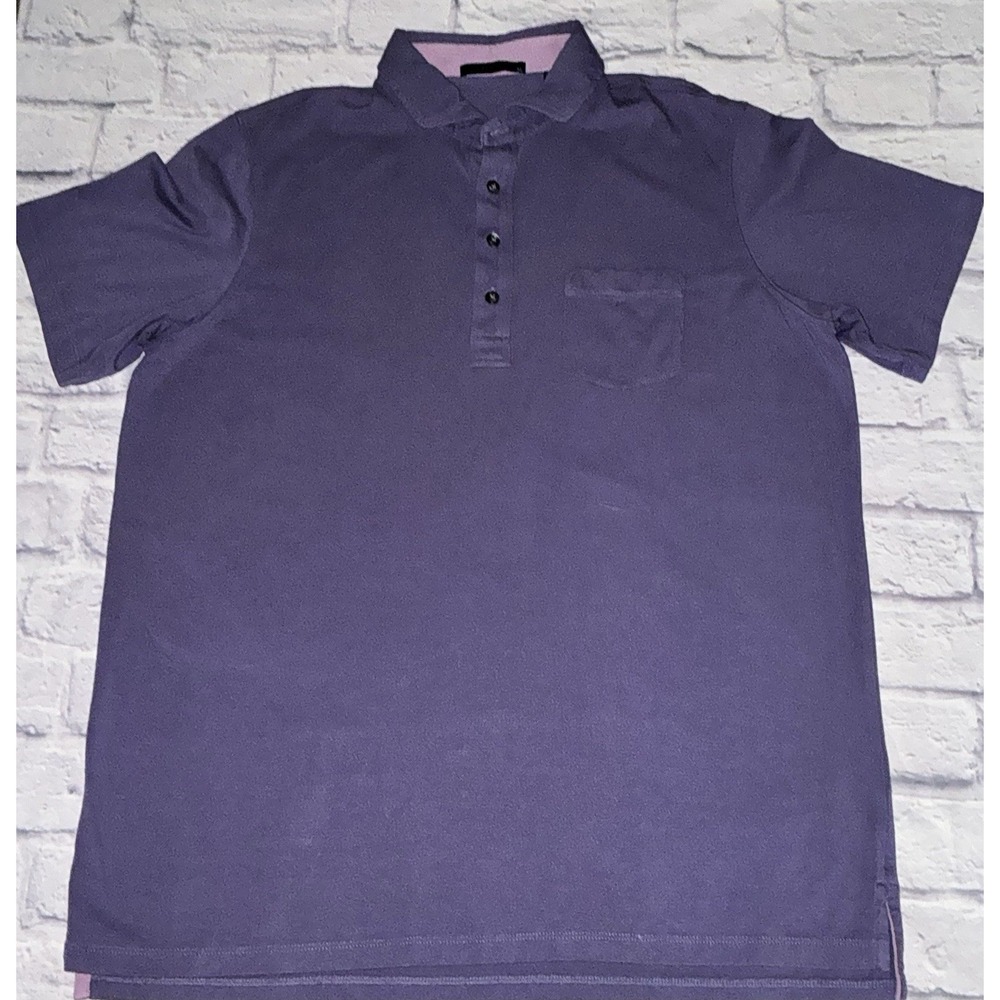 Greyson Polo Shirt Mens XL Purple Stretch Performance Golf Collared Pocket